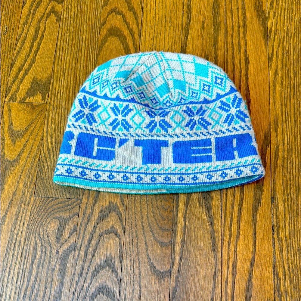 Arc’teryx Fair Isle Patterned Blue Beanie Hat One Size